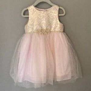 Gold and pink formal dress
